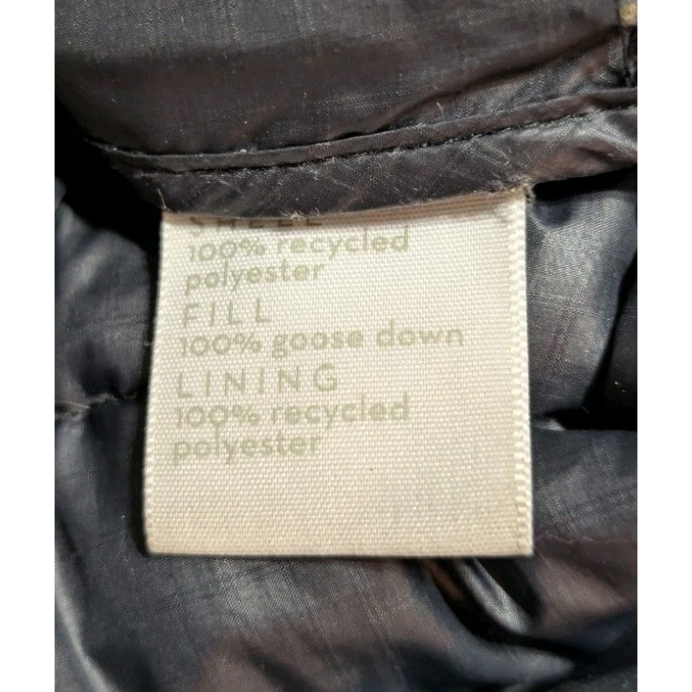 Nau Down Shirt Jacket Mens L Olive Green Goose Down Snap Puffer - Picture 8 of 8